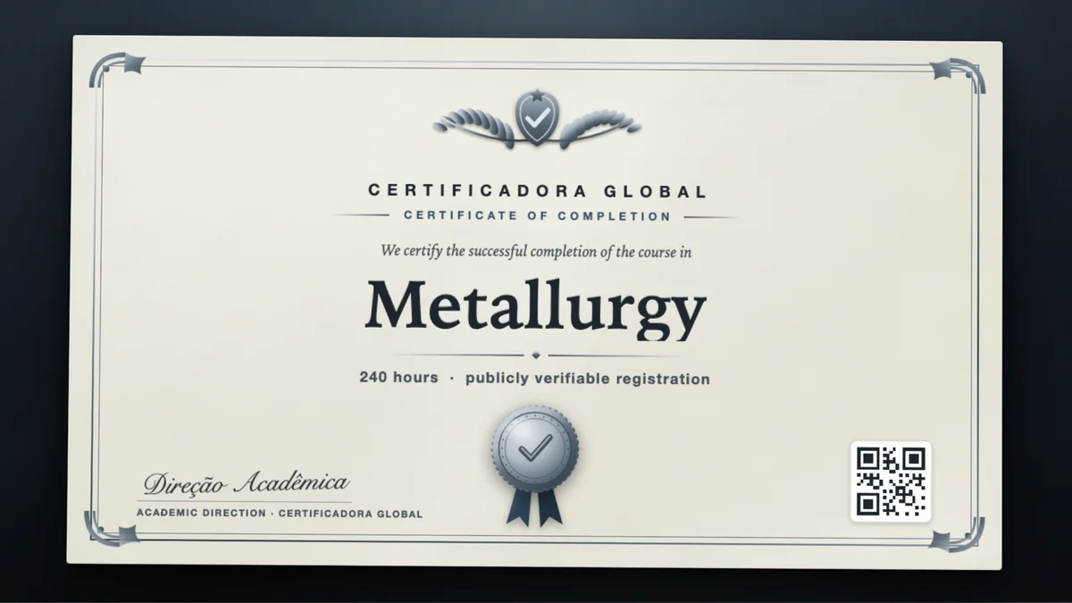 Cover of the Metallurgy course