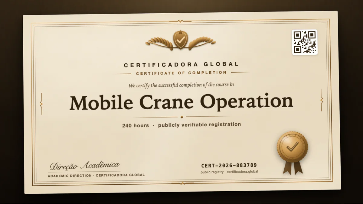Cover of the Mobile Crane Operation course