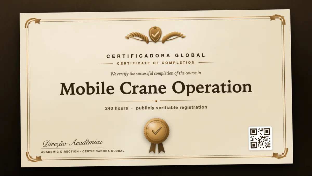 Cover of the Mobile Crane Operation course