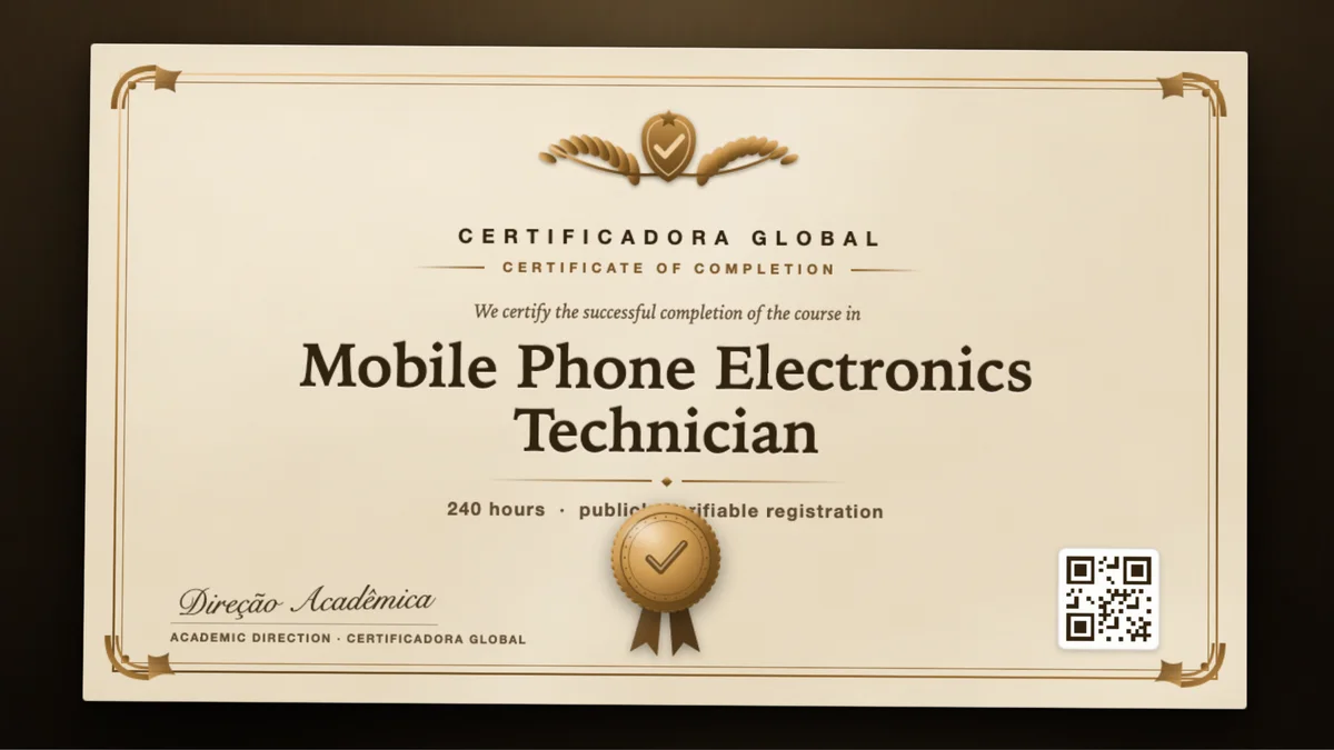 Cover of the Mobile Phone Electronics Technician course
