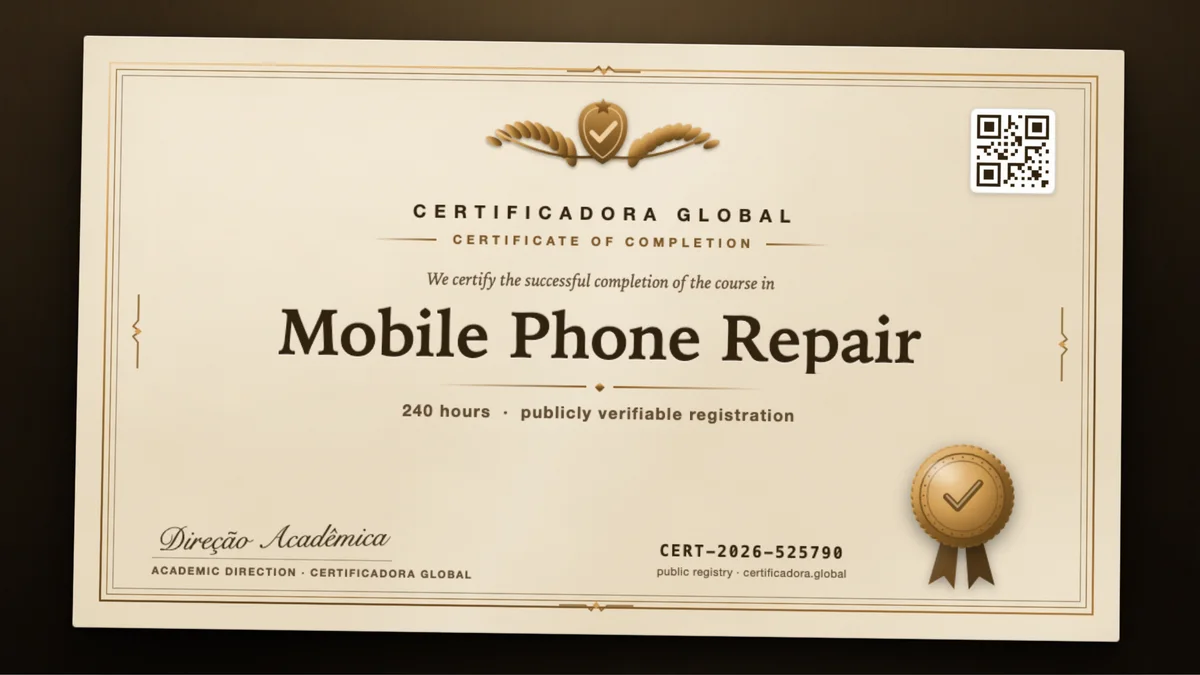 Cover of the Mobile Phone Repair course