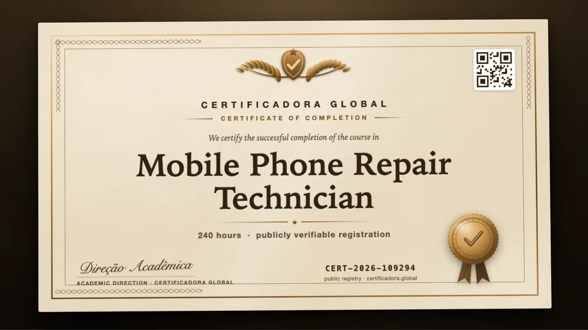 Cover of the Mobile Phone Repair Technician course