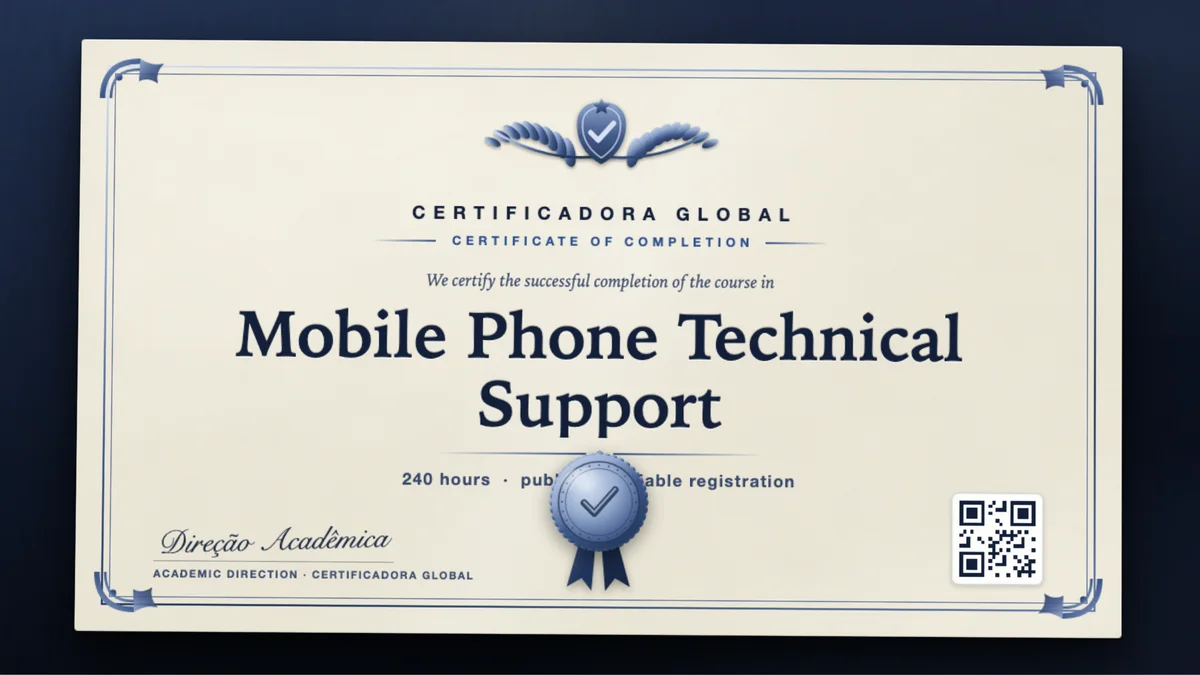 Cover of the Mobile Phone Technical Support course