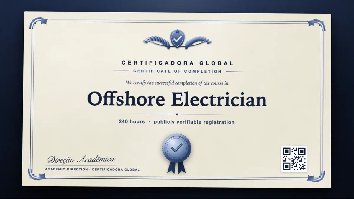 Cover of the Offshore Electrician course