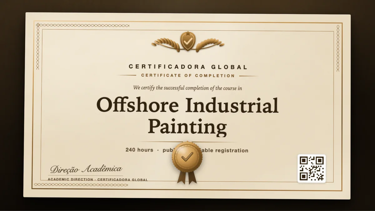 Cover of the Offshore Industrial Painting course