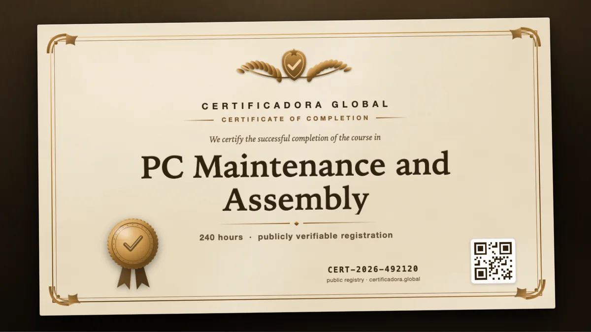 Cover of the PC Maintenance and Assembly course