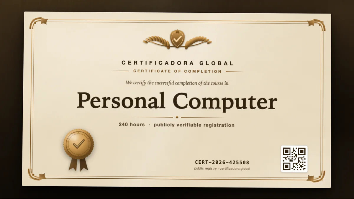 Cover of the Personal Computer course