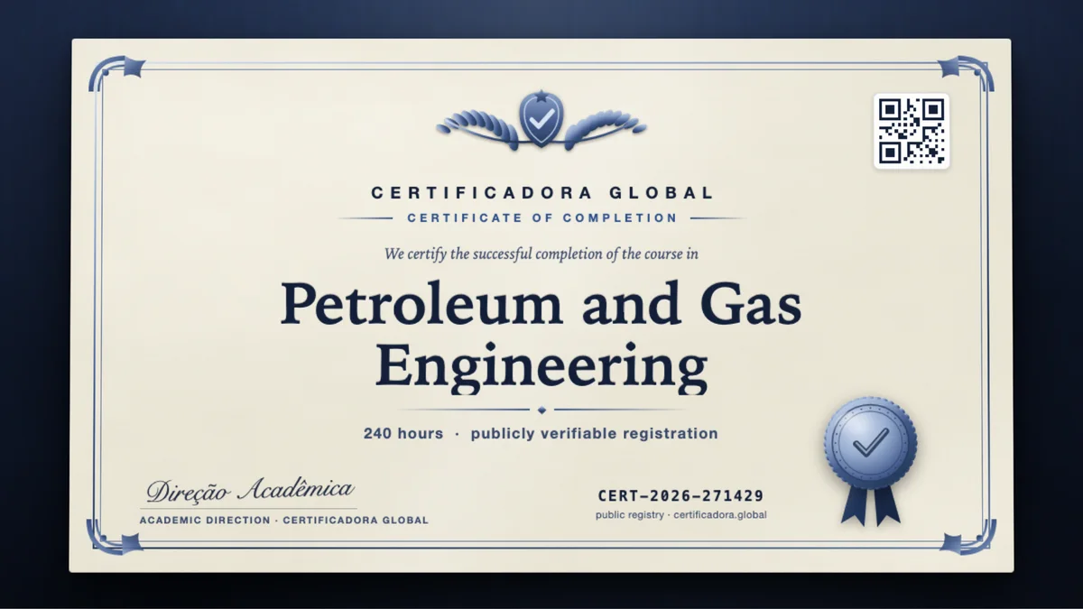 Cover of the Petroleum and Gas Engineering course