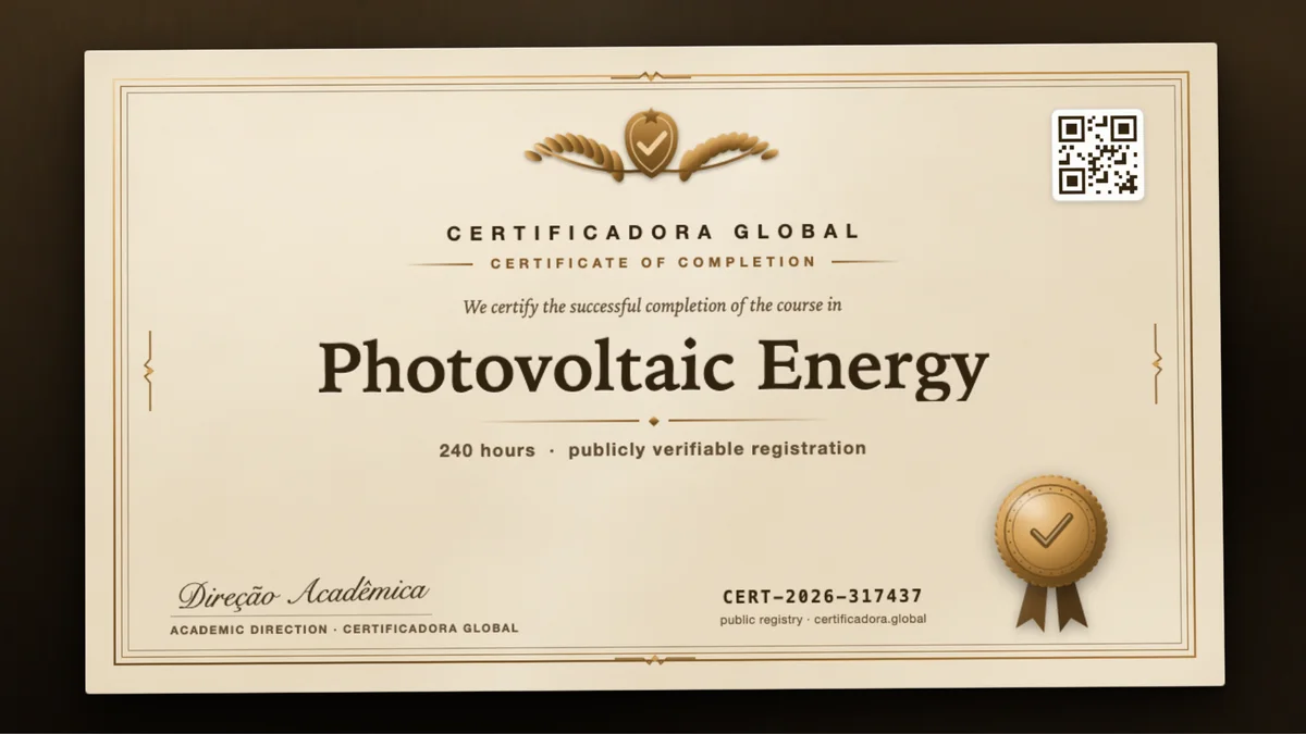Cover of the Photovoltaic Energy course