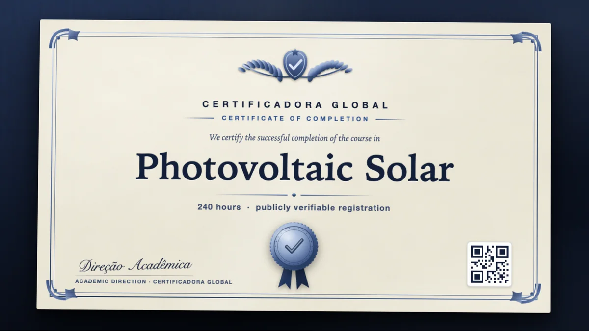 Cover of the Photovoltaic Solar course