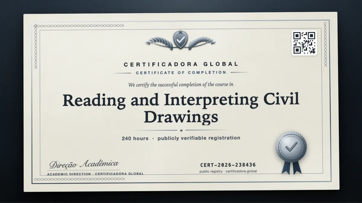 Cover of the Reading and Interpreting Civil Drawings course