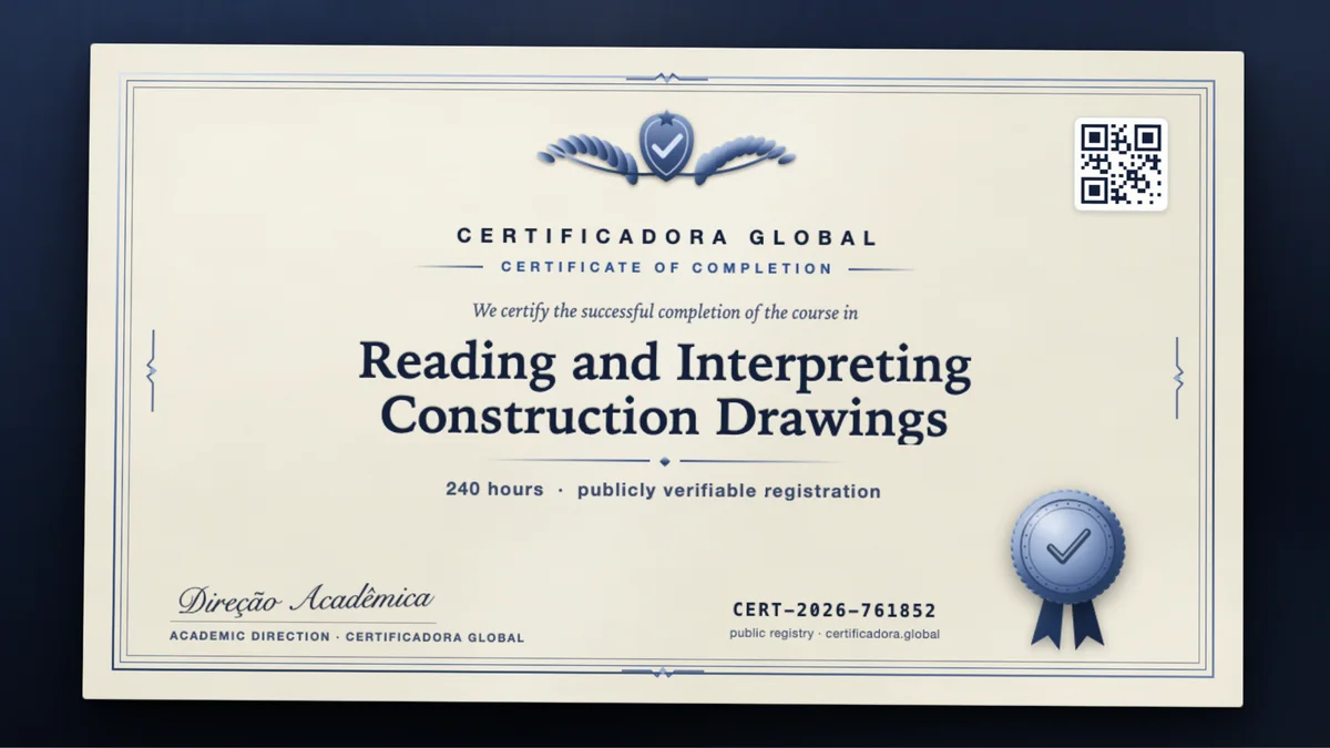 Cover of the Reading and Interpreting Construction Drawings course
