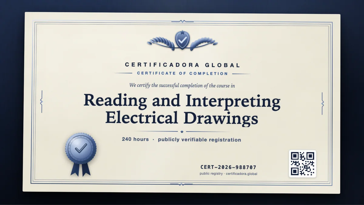 Cover of the Reading and Interpreting Electrical Drawings course