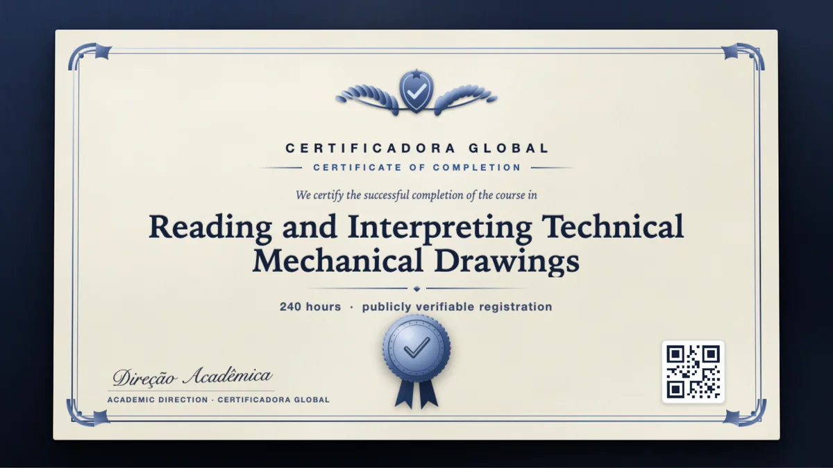 Cover of the Reading and Interpreting Technical Mechanical Drawings course