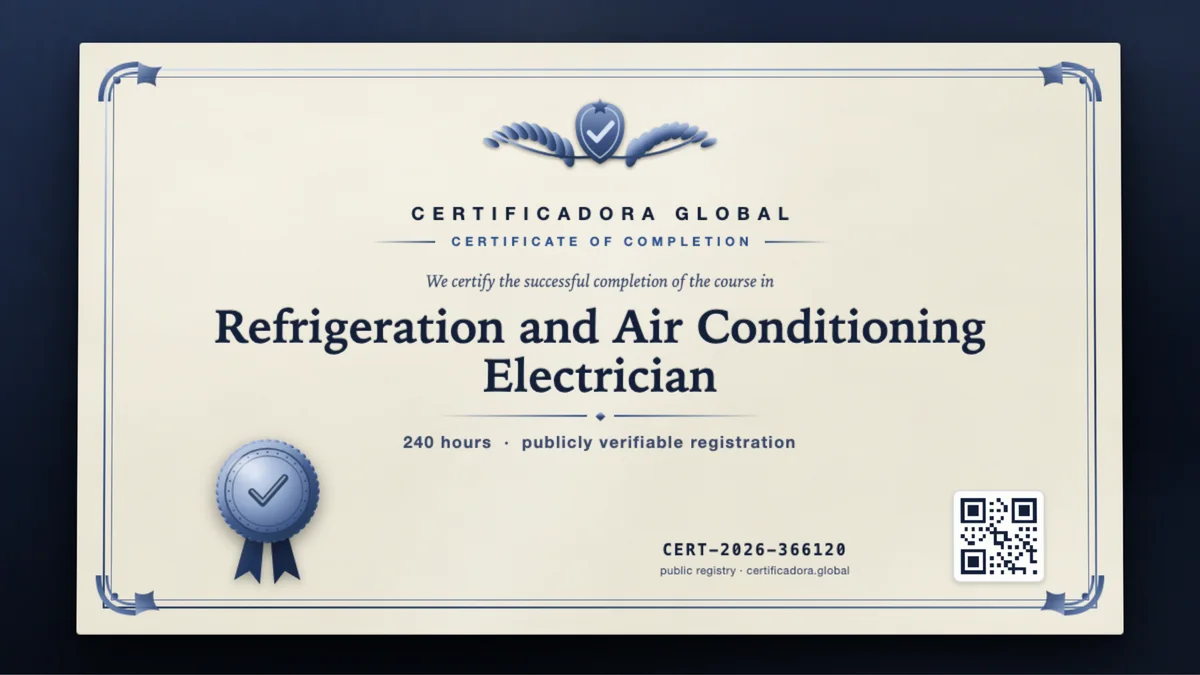 Cover of the Refrigeration and Air Conditioning Electrician course