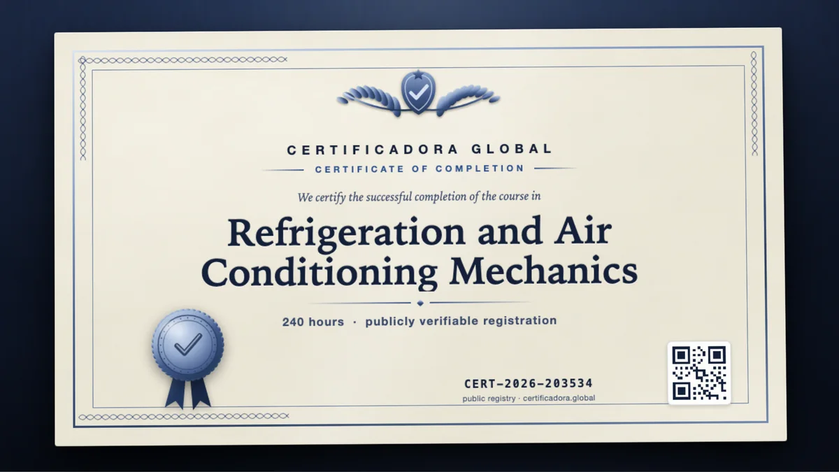 Cover of the Refrigeration and Air Conditioning Mechanics course