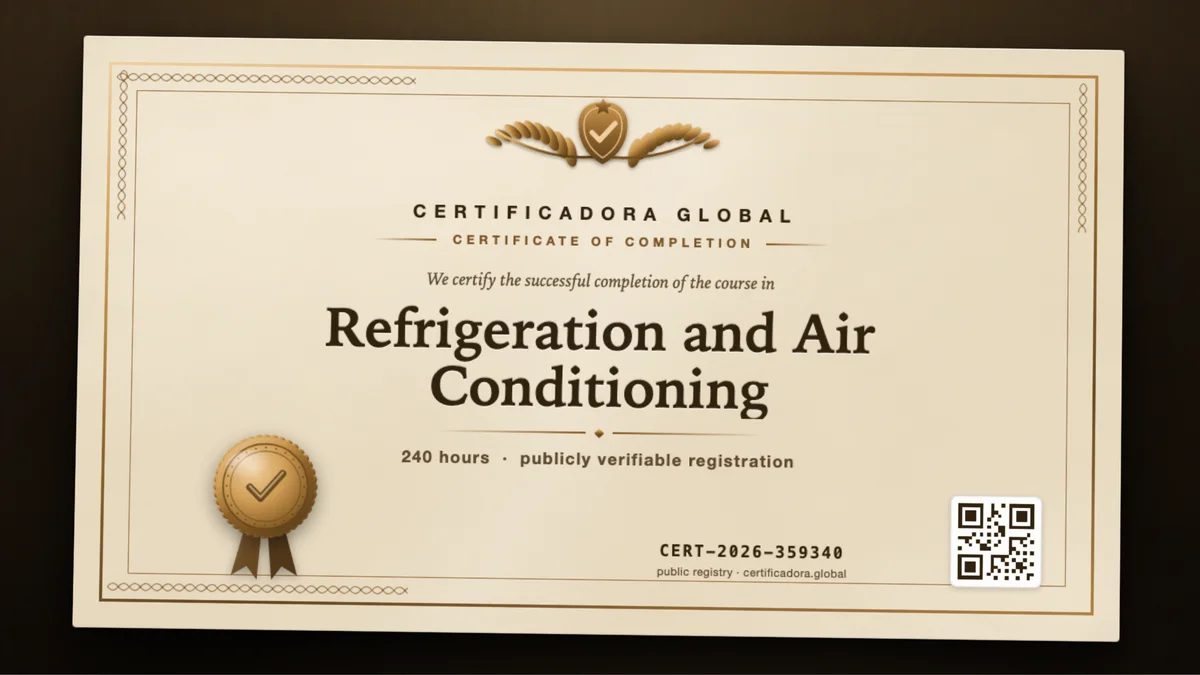 Cover of the Refrigeration and Air Conditioning course
