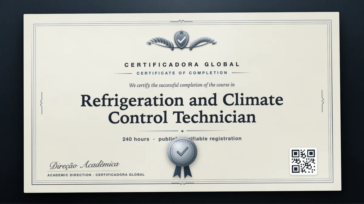 Cover of the Refrigeration and Climate Control Technician course