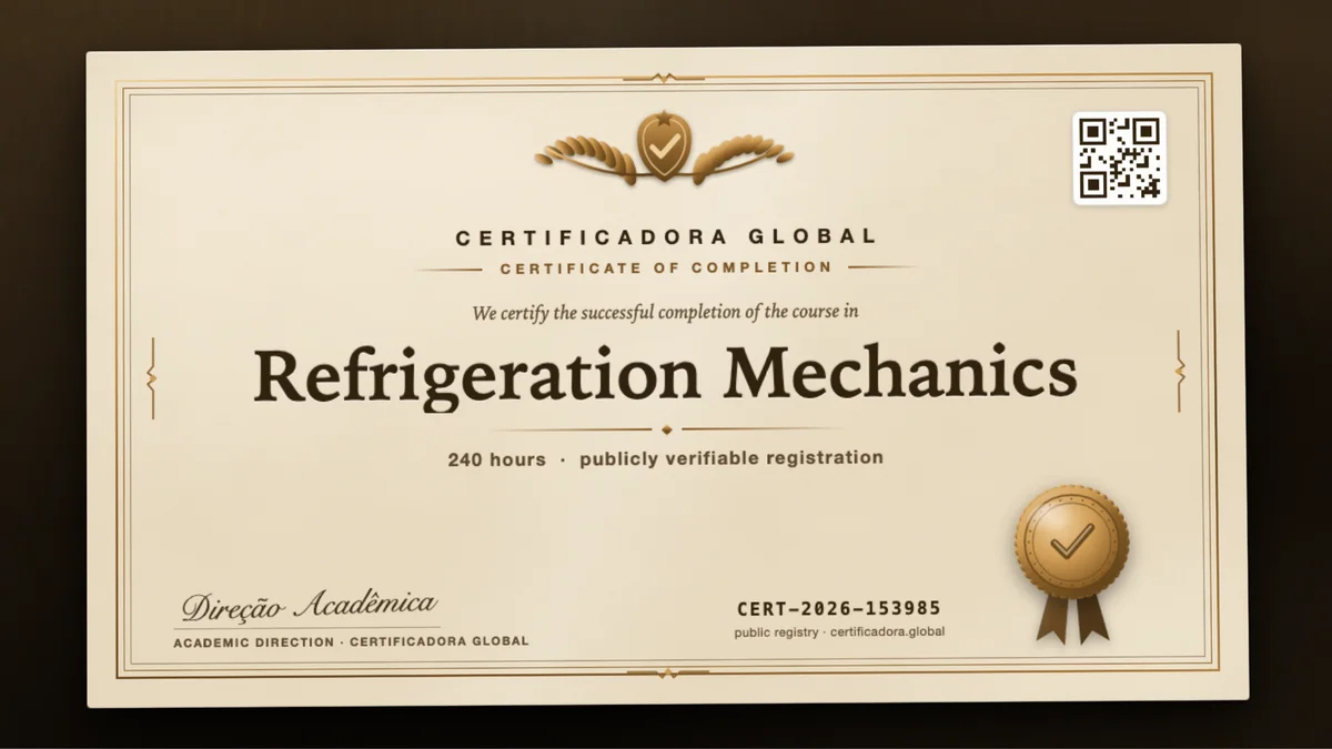Cover of the Refrigeration Mechanics course