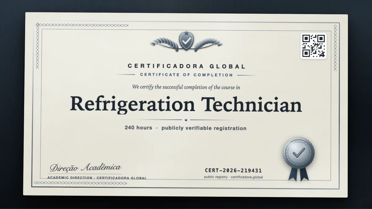 Cover of the Refrigeration Technician course