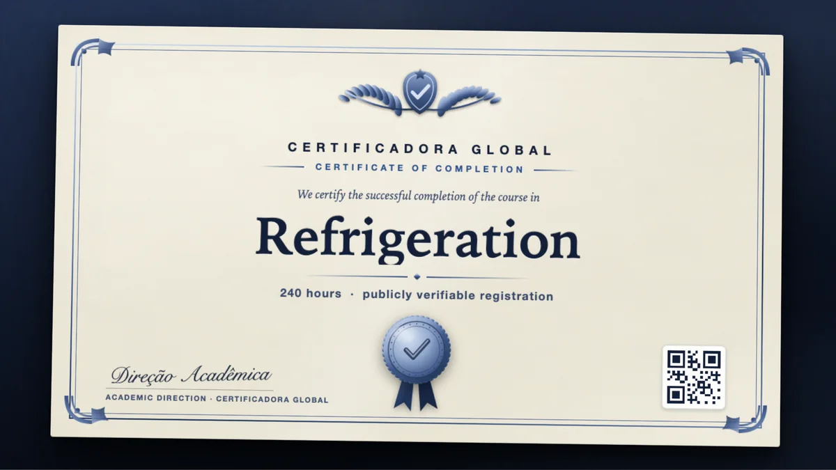 Cover of the Refrigeration course