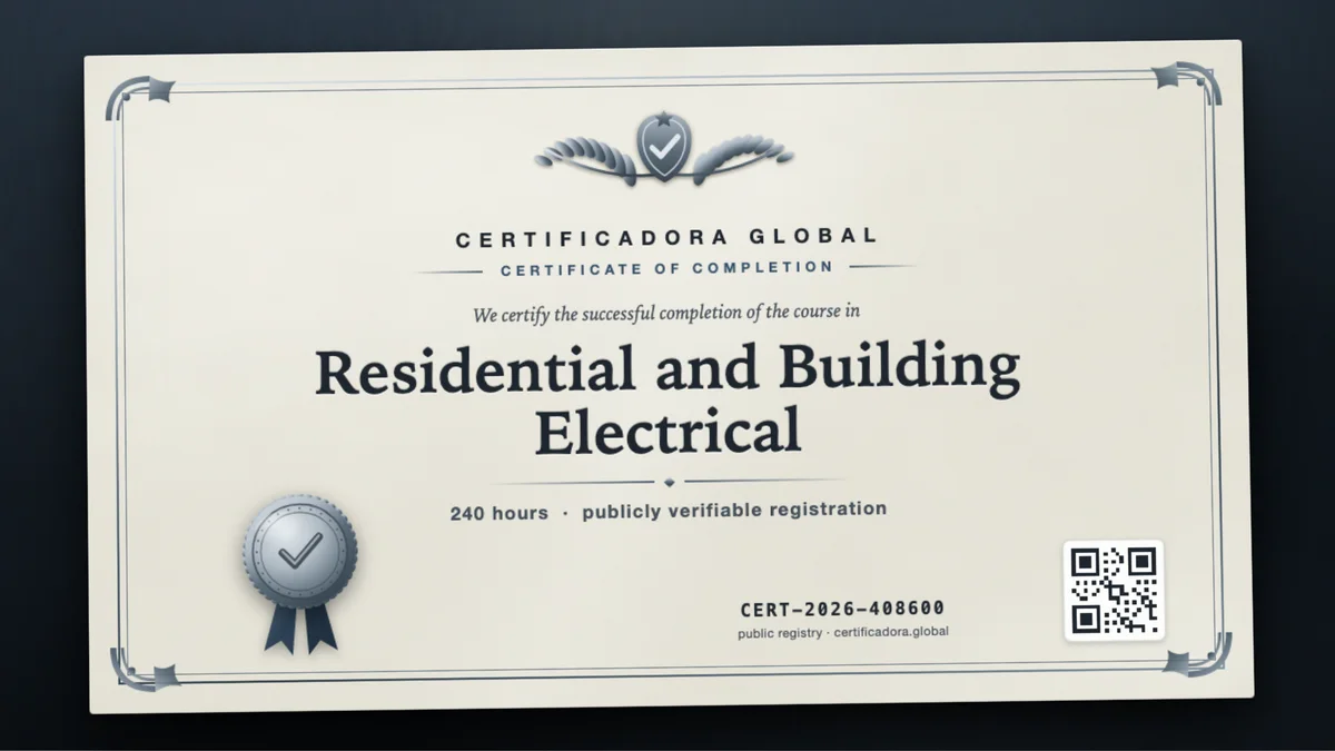 Cover of the Residential and Building Electrical course