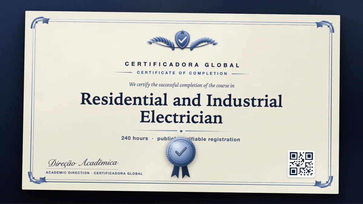Cover of the Residential and Industrial Electrician course