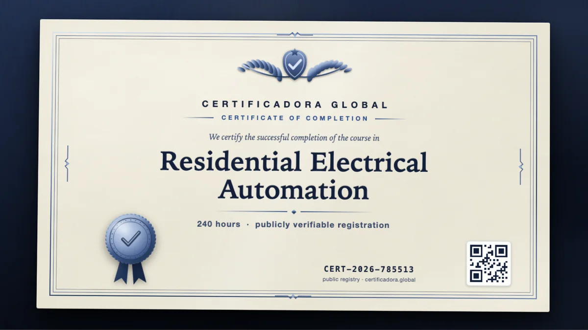 Cover of the Residential Electrical Automation course