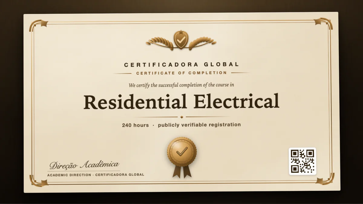 Cover of the Residential Electrical course