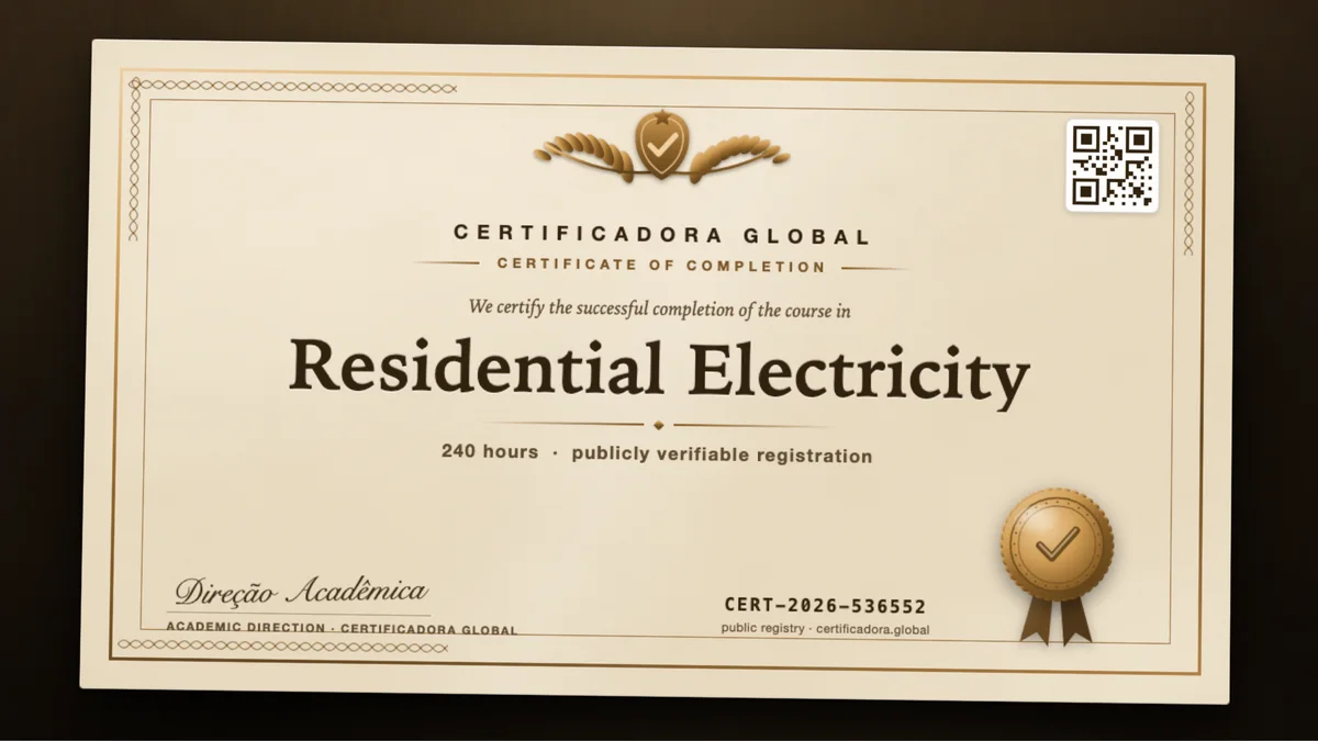 Cover of the Residential Electricity course