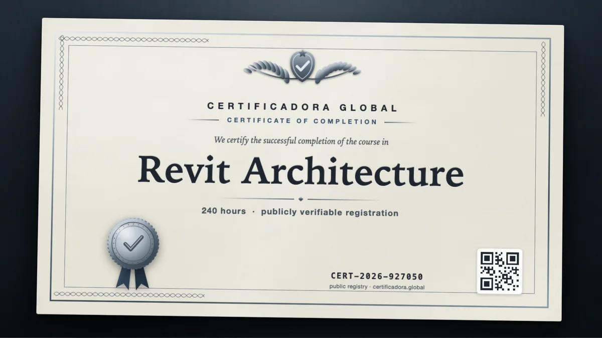 Cover of the Revit Architecture course