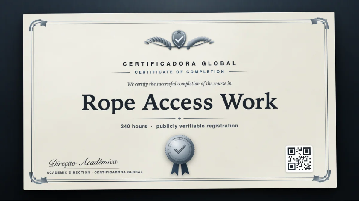 Cover of the Rope Access Work course