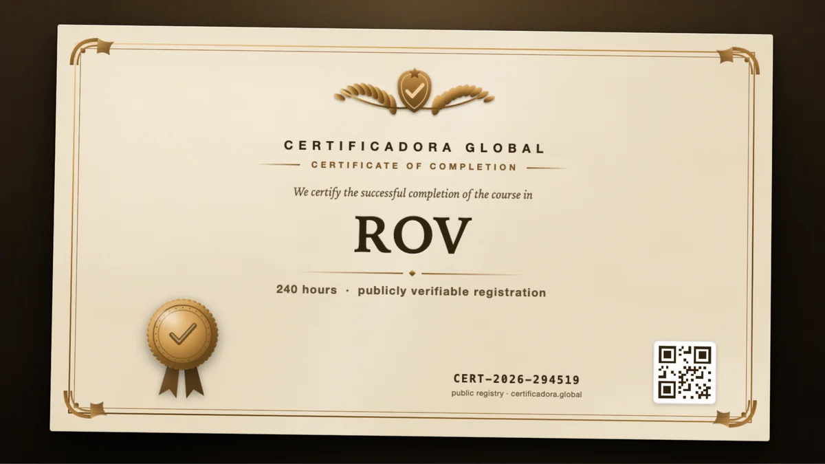 Cover of the ROV course