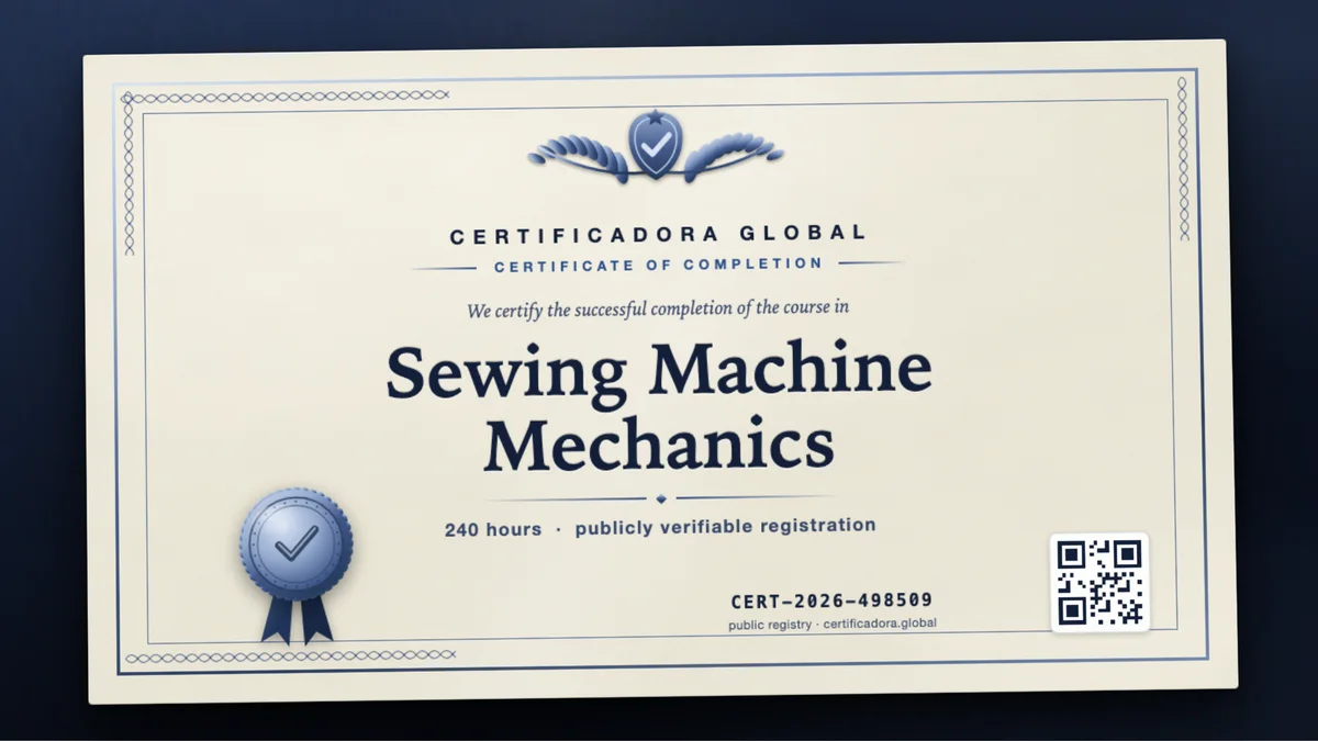 Cover of the Sewing Machine Mechanics course