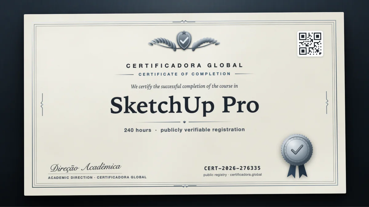 Cover of the SketchUp Pro course