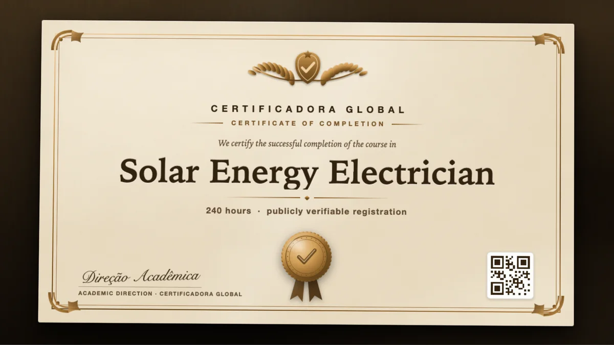 Cover of the Solar Energy Electrician course
