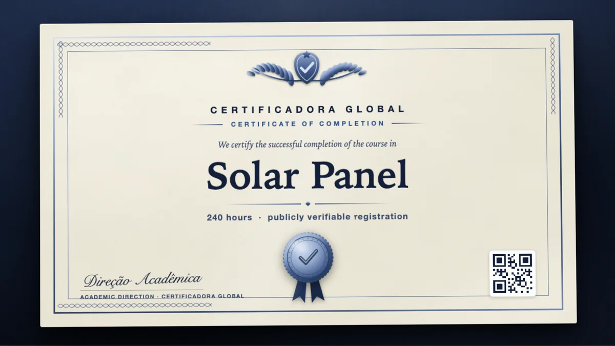 Cover of the Solar Panel course