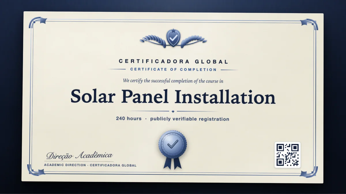 Cover of the Solar Panel Installation course