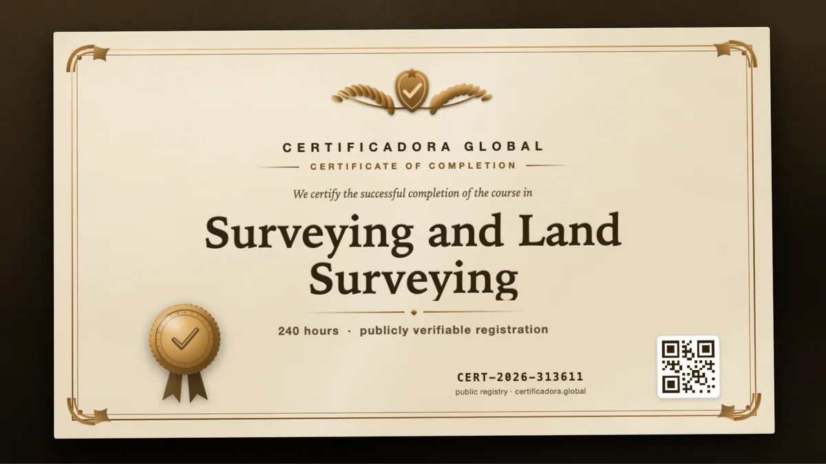 Cover of the Surveying and Land Surveying course