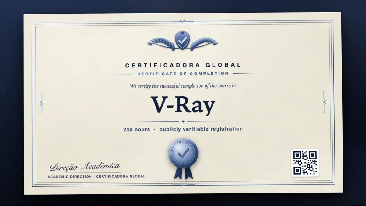 Cover of the V-Ray course