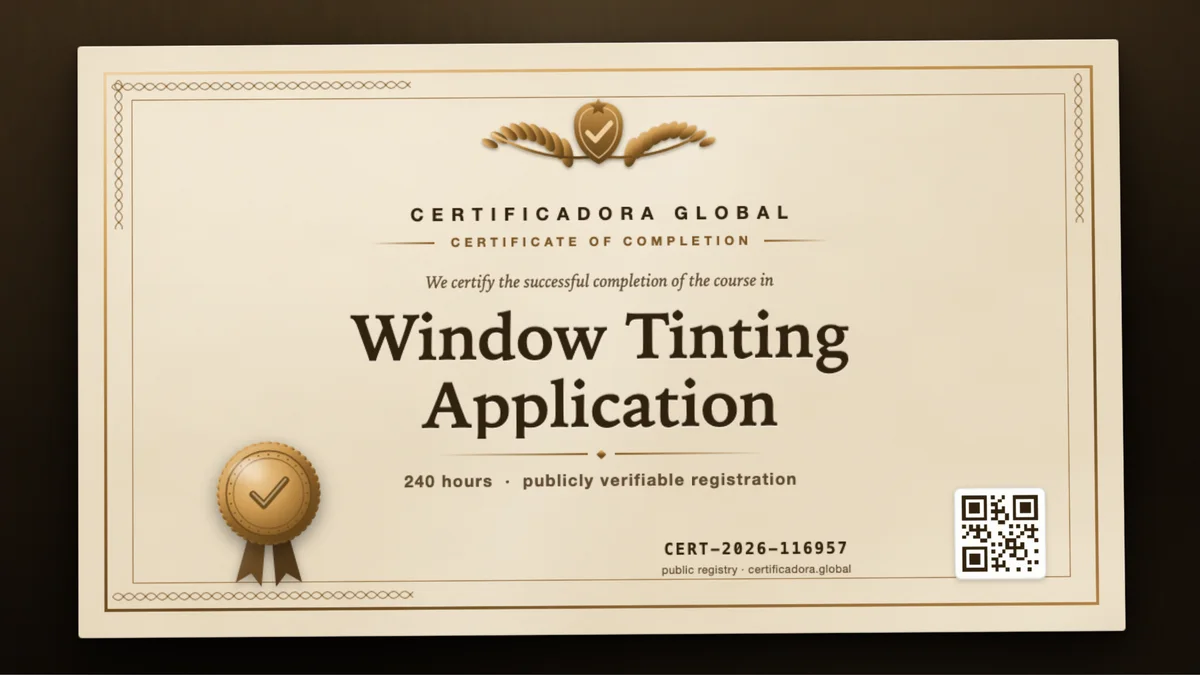 Cover of the Window Tinting Application course