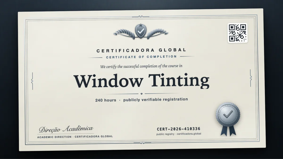 Cover of the Window Tinting course