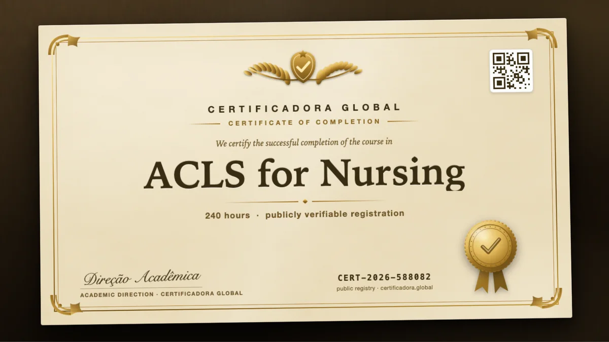 Cover of the ACLS for Nursing course