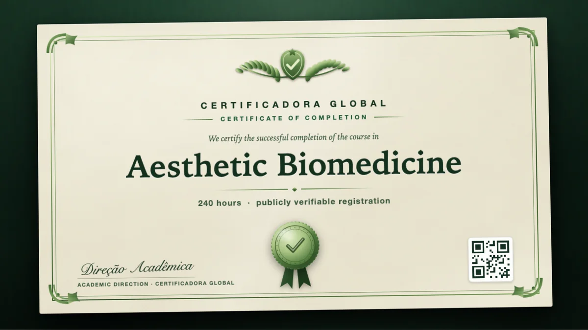 Cover of the Aesthetic Biomedicine course