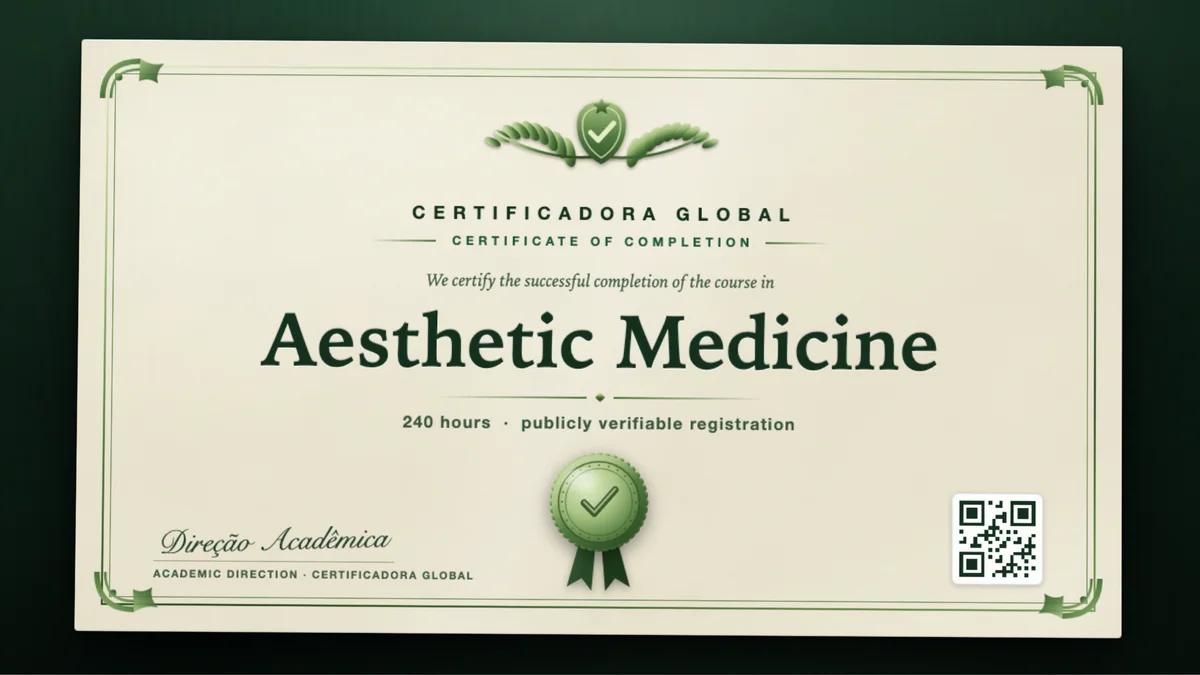 Cover of the Aesthetic Medicine course
