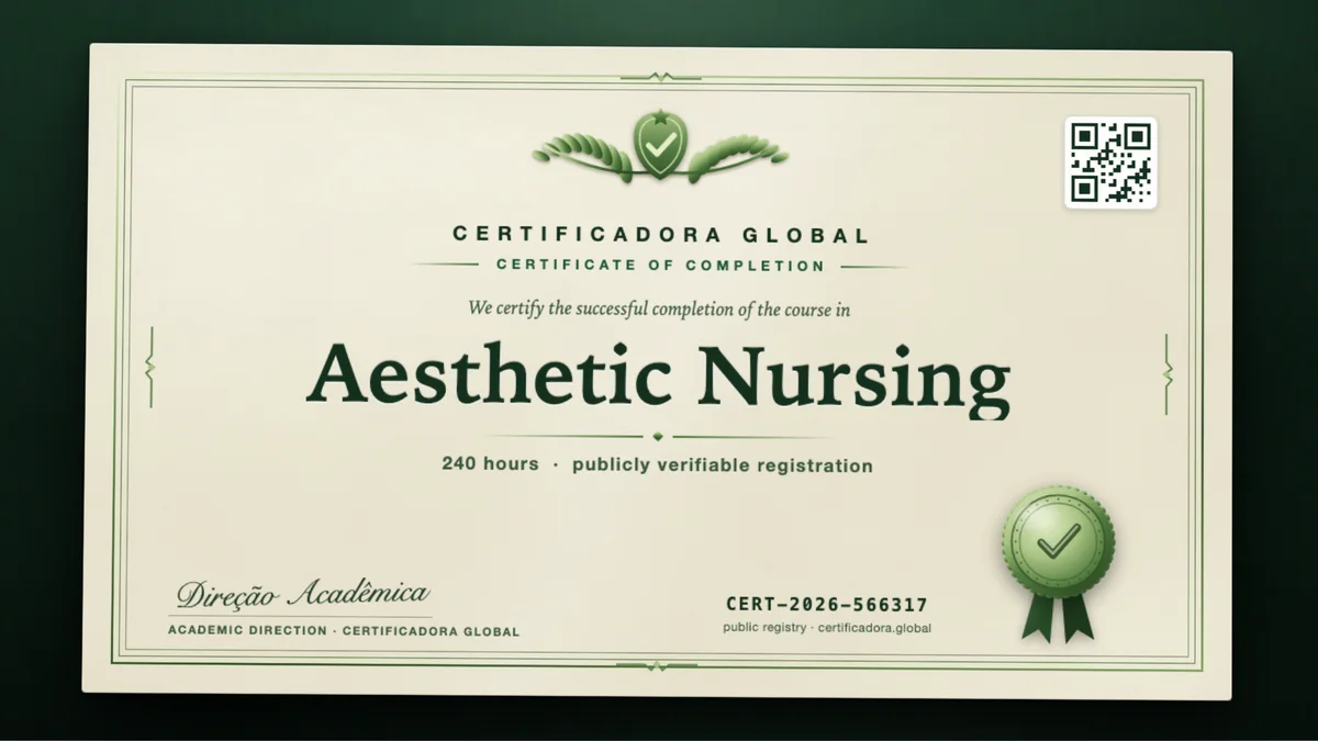 Cover of the Aesthetic Nursing course