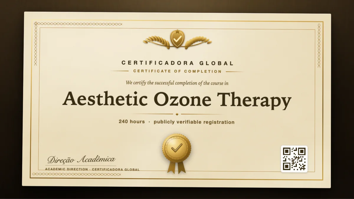 Cover of the Aesthetic Ozone Therapy course