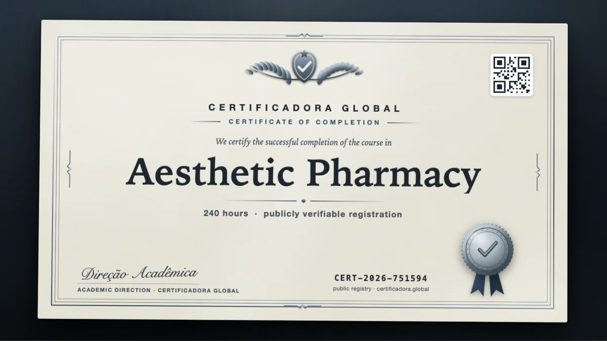 Cover of the Aesthetic Pharmacy course