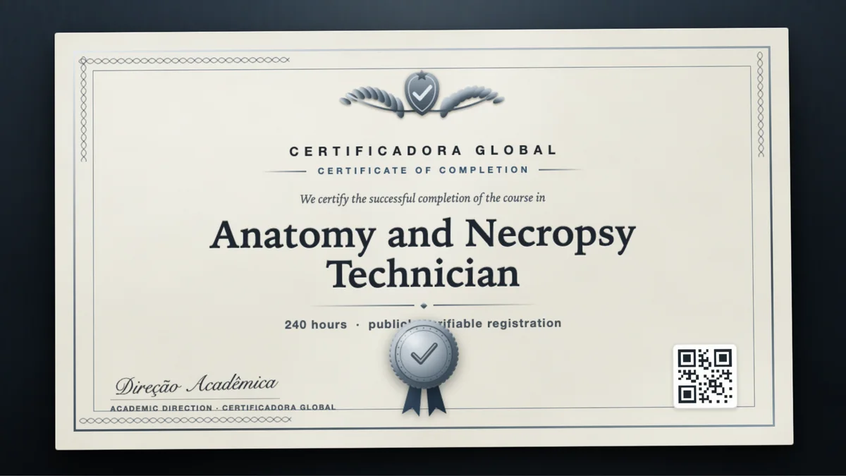 Cover of the Anatomy and Necropsy Technician course