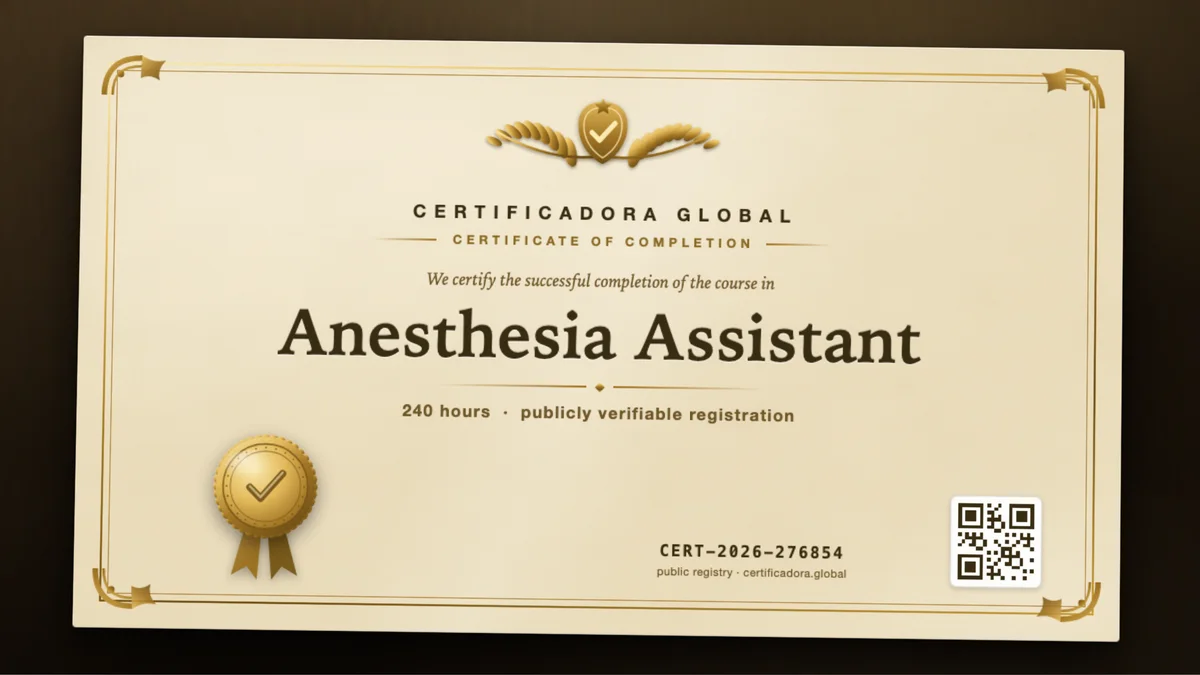 Cover of the Anesthesia Assistant course